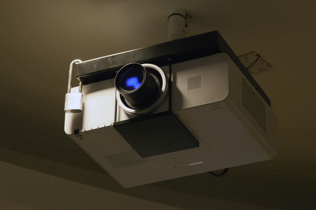 Photograph of a video projector